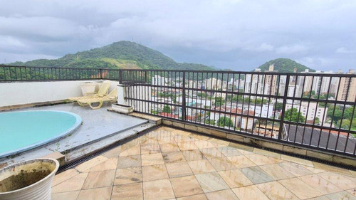 Cobertura Com 3 Dormitórios À Venda, 180 M² - Pitangueiras - Guarujá/sp - Co0849