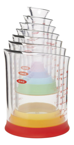 Oxo Good Grips Juego De Vasos Medidores Anidados De 7 Piezas