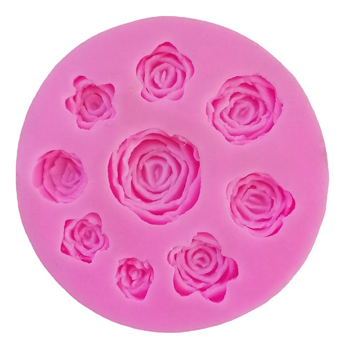 Moldes Para Chocolate Con Forma De Rosa, 9 Cavidades, Moldes