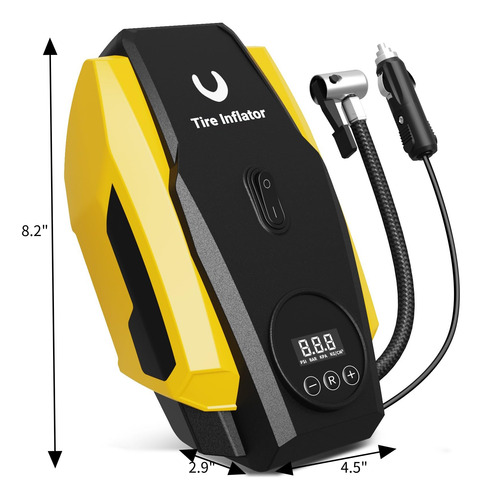 Compresor De Aire Portátil Powools Para Inflar Neumáticos, 1