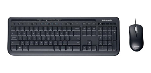 Teclado Y Mouse Microsoft Desktop 600 Español Con Cable Usb