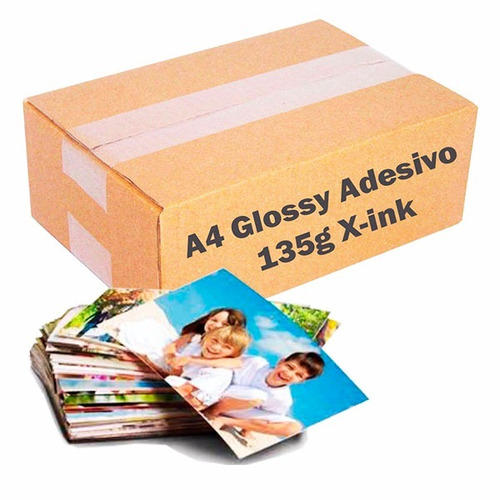 Foto Adesivo 100un Glossy Photo Paper À Prova D´água 115g A4