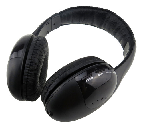 Auriculares Inalámbricos Mh-2001 Con Micrófono Y Negro