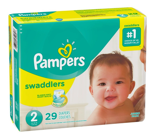 Imagen 3 de 9 de 1 Paquete Pañales Pampers Swaddlers 29 Unidades Talla 2