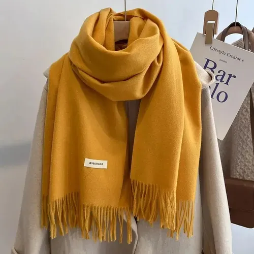 Winter Scarf Women's Korean Style Versatile Cute Neck Shawl2