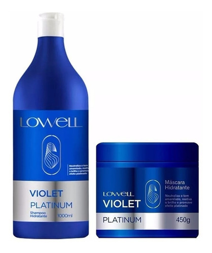 Lowell Color Power Violet Platinum  Kit Profissional+brinde