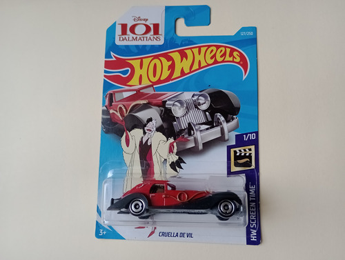 Hot Wheels Cruela De Vil 101 Dálmatas 1/10  Hw Screen Time