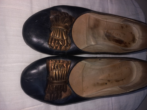 Zapatos Chatitas Negras Talle 37, Marca Andrés, Cuerio Legít