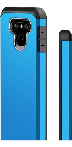 J&d Funda Compatible Para Lg G6 Lg G6 Plus, Funda Resistente Azul.