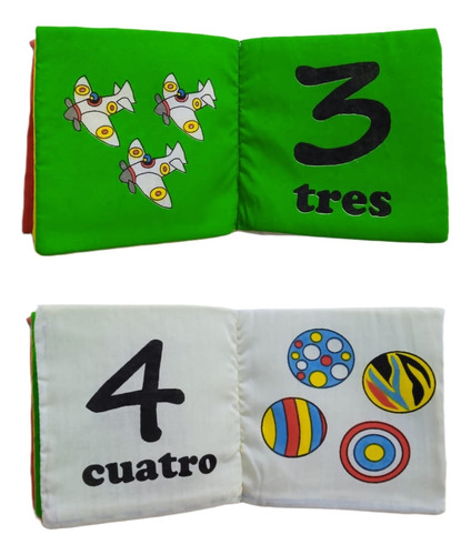 Libros De Tela Los Sentidos Y Números, Material Educativo