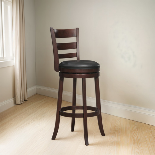 Lexicon Eschete Ladder Back Swivel Bar Stool 30 Sh Dark
