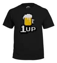 Comprar Playera Grapics 1up Cerveza Beer Humor Pixel Gamer Geek