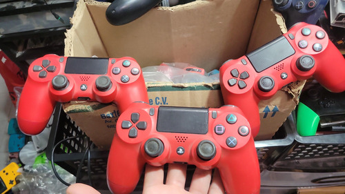 Control Dualshock Play 4 Ps4 Playstation Rojo (Usado)