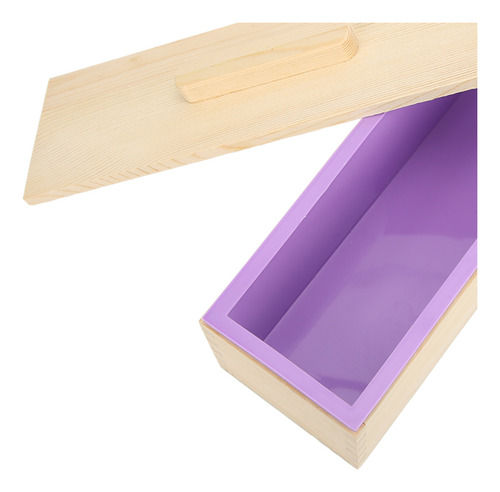 Molde Para Hacer Jabón, Flexible, De Silicona Morada, Hecho