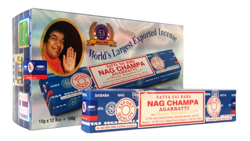 Incienso Natural Nag Champa Azul - Satya / Baskarah