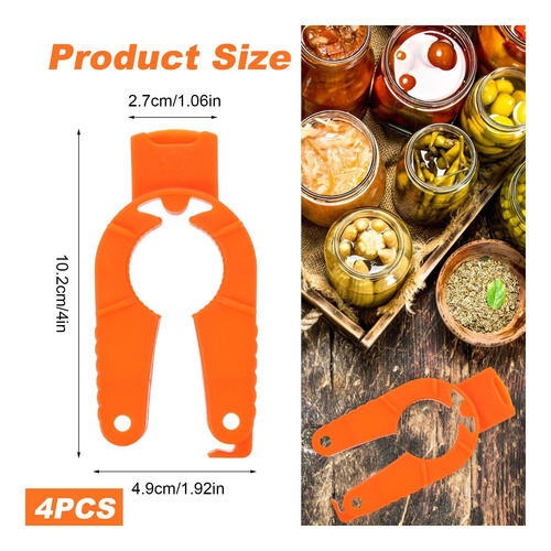 Abratas De Tapa De Plástico Yuanchu 4 Pcs, 3 En 1 Botella De