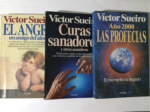 3 Libros Víctor Sueiro. Profecías. Curas Sanadores. El Ángel