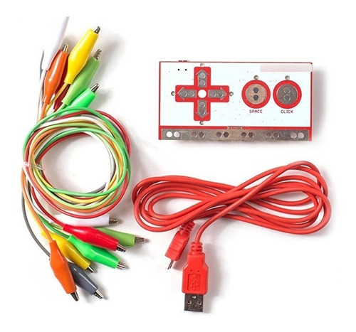 Imagen 1 de 6 de Kit Makey Makey Arduino Completo Para Niños Juego Joystick