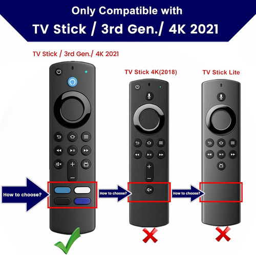Funda Control Para Amazon Fire Tv Stick 4k Alexa Case Azul