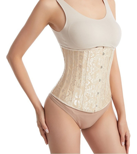 Corset Cinturilla Faja Corsette Victoriano Bordado Mujer