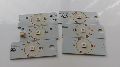 Lote X 6 Leds De 3 V Tv Aoc Le32w234d 3,5x3,5mm Wl 3300smt 