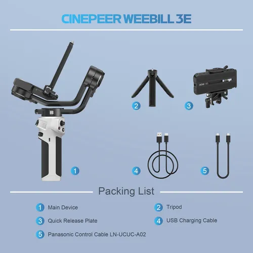 Gimbal Zhiyun Cinepeer Weebill 3e 3 Ejes Para Cámaras