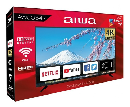 Pantalla Aiwa® 50-pulgada 4k Modelo (aw50b4k) Nueva En Caja