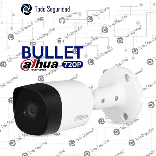 Imagen 3 de 9 de Camara Cctv 720p 1mp Bullet Infrarroja Dahua Color Exterior Seguridad Gran Angular