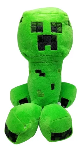 Animal en peluche GENERIQUE Peluche Minecraft Creeper bleu 21cm