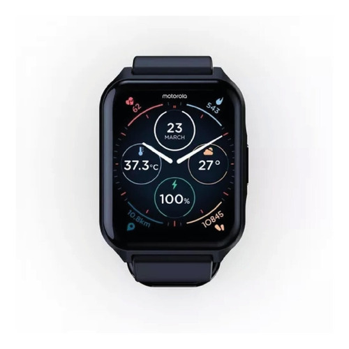 Smartwatch Motorola W70 1.69  Reloj 43mm Ip67 Gps Sp02 Black