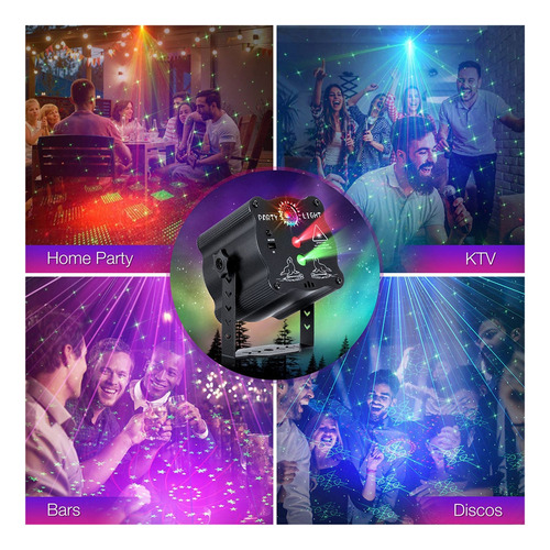 Party Dj Disco Light Usb Recargable Rgb Led Strobe Etapa