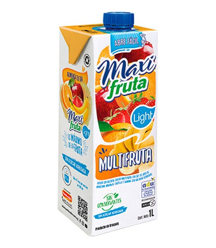 Jugo Maxi Fruta 1 Litro Sabor Multifruta Light Pack X12