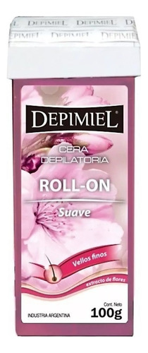 Cera Roll-on Descartable Suave Rosa Mosqueta X100g Depimiel