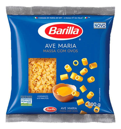 Macarrão Pai Nosso Com Ovos Barilla 500g Para Sopas