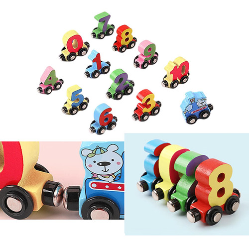 10x Building Blocks Number Train Set Figura Montessori Math