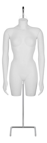 Maniquíe Busto De Dama Con Brazos Plástico Incluye Base