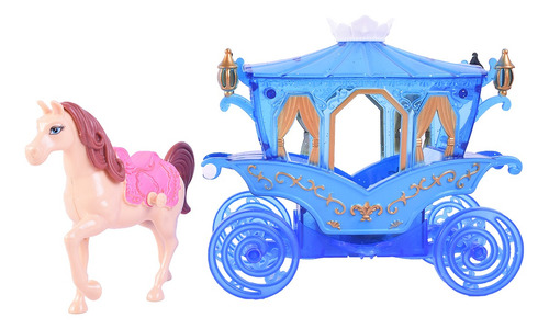 Carruaje Y Princesa Con Luz Y Sonido Princesa Verde