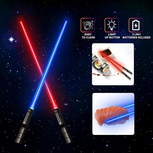 2 Palillos De Sable De Luz, Palillos Luminosos Led