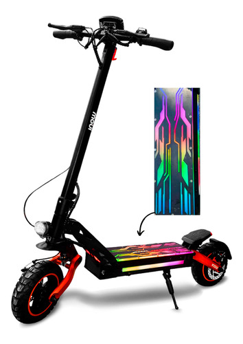 Patinete Eletrico Com Led G9 Pro Inow 55km/h 800w Cor Preto