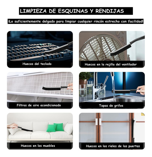 Cepillo De Cerdas Duras Para Limpieza De Grietas, Juego De