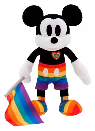 Disney Pride Peluche Mickey Mouse Orgullo Gay 35 Cm Arcoiris