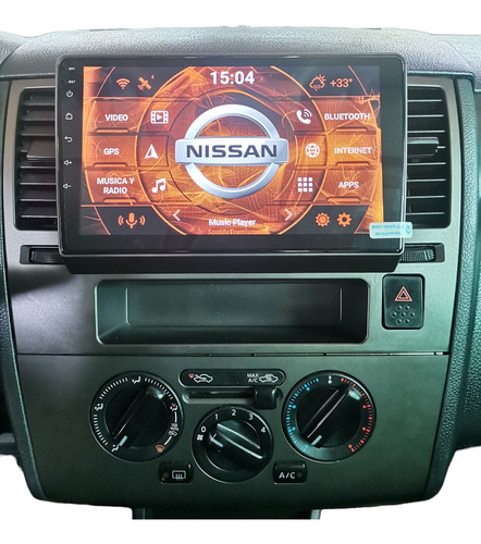 Autoestéreo Android 10' Nissan Tiida 05-10 2+32 Platino 2c