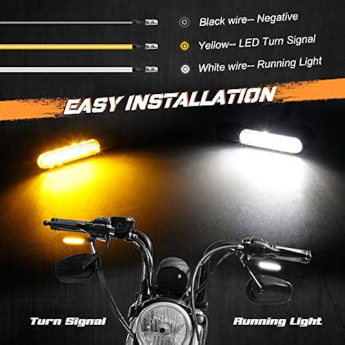 Un Par De Moto Conversión Led Luces De Marcha Intermitentes