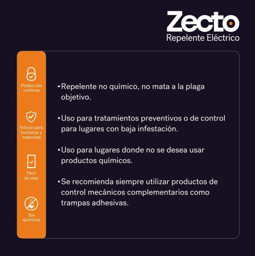Imagen 3 de 4 de Repelente Electrico Para Raton Moscas Insectos Zecto Anasac