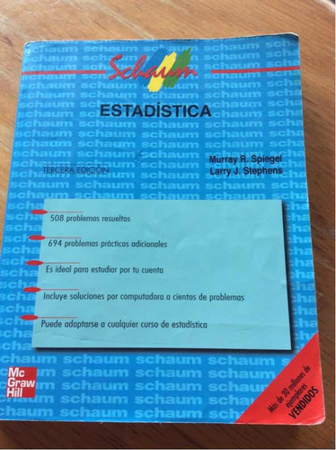 Estadística Murray R. Spiegel Tercera Edición