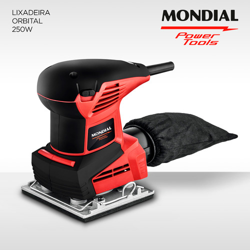 Lixadeira Orbital De 1/4 de Lixa 250W Mondial FLO-02