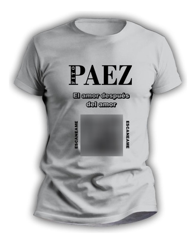 Remeras Rockeras Con El Qr Personalizado De Fito Páez - 4033