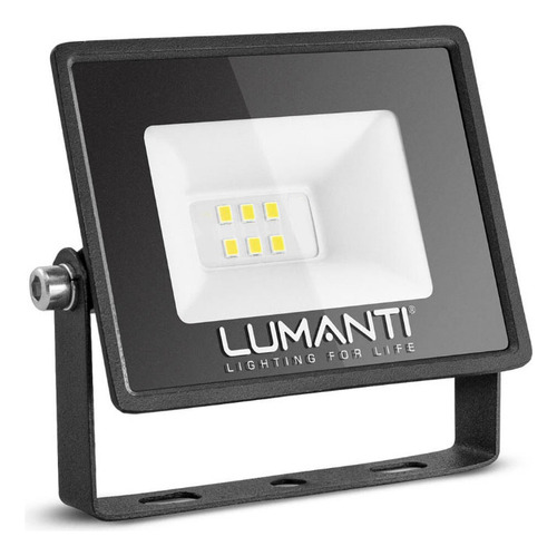 Refletor Led Holofote 10w A Prova D' Água Cores Carcaça Preto Luz Verde
