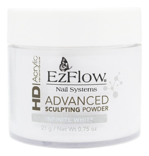 Ezflow Hd Advanced Polímero Polvo Para Uñas Esculpidas 21gr