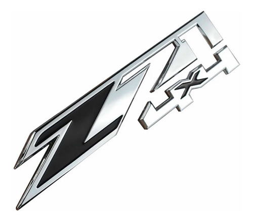 Emblema Z71 4x4 Cromado Y Negro Chevrolet Silverado / Tahoe